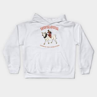 Europa, Princess of Tyre, Mother of Minos - and the Bull Zeus Kids Hoodie